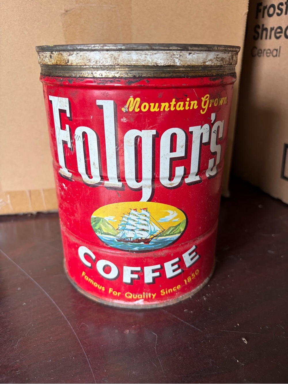 Red Coffee Canister - Classic Brand Collectible